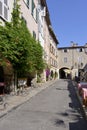 Alley in the village of Biot in France